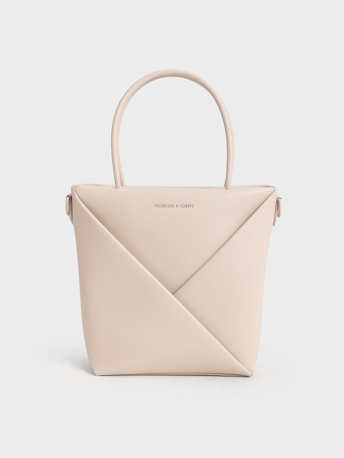 Midori Geometric Elongated Tote Bag, Oat, hi-res