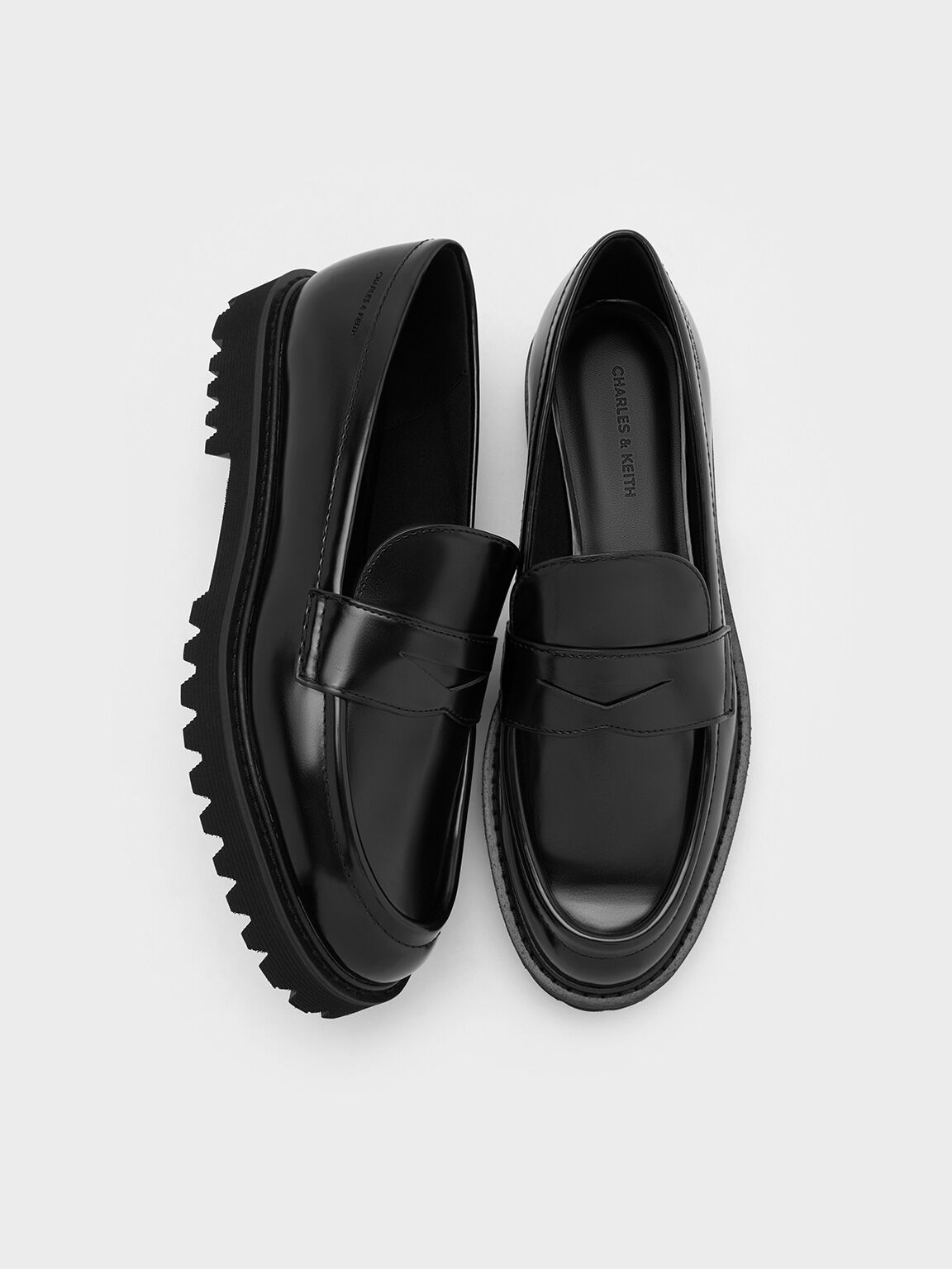 Kaiya Penny Loafers, Black Box, hi-res