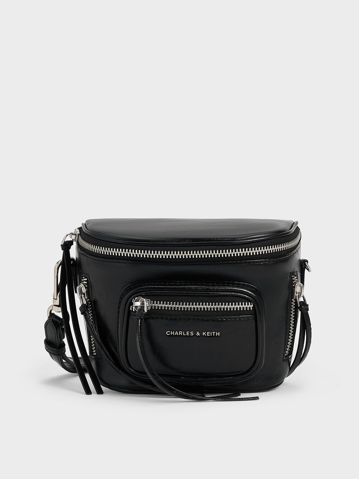 Xylia Multi-Zip Crossbody Bag, Noir, hi-res