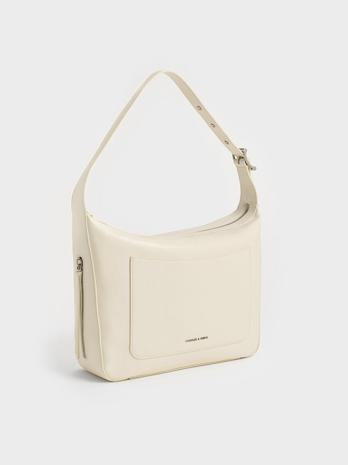 Xylia Hobo Bag, Cream, hi-res