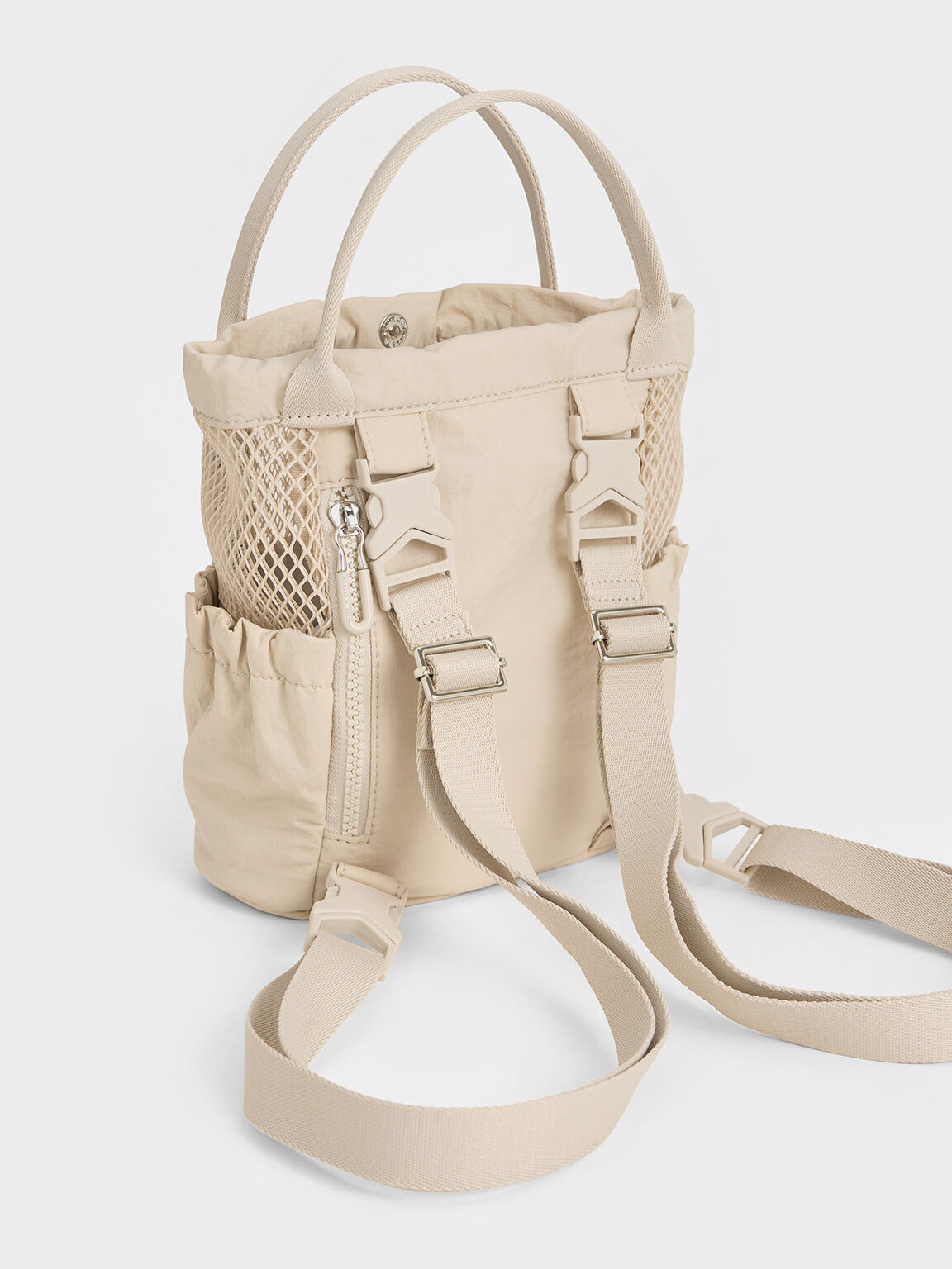 Terra Mesh & Nylon Multi-Way Bag, Oat, hi-res