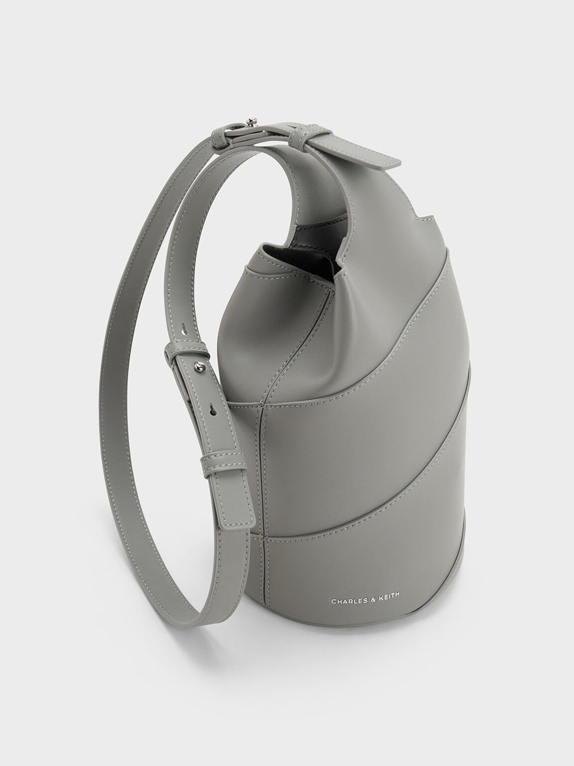 Sac seau cylindrique Trin, Gris, hi-res