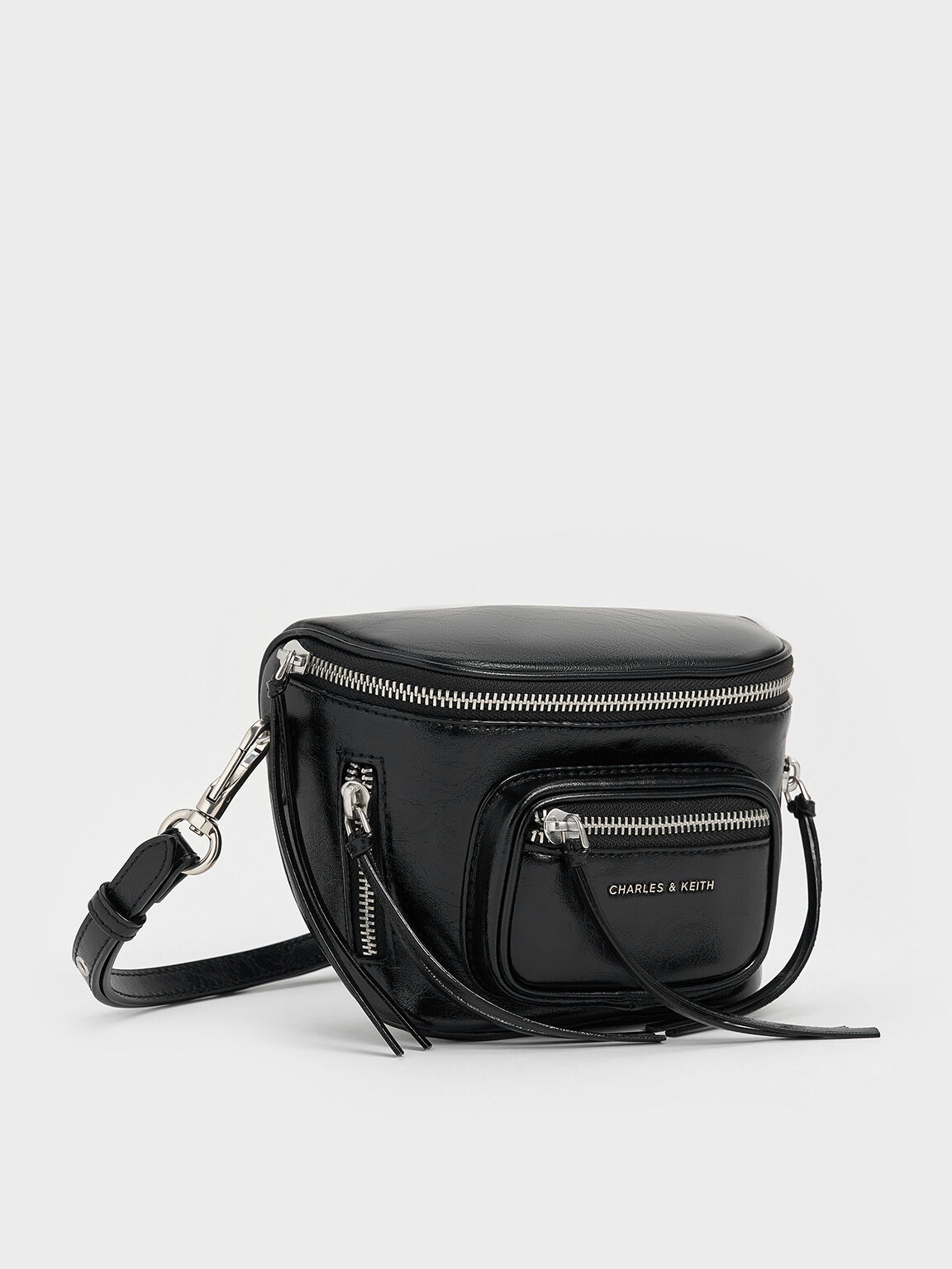 Xylia Multi-Zip Crossbody Bag, Noir, hi-res