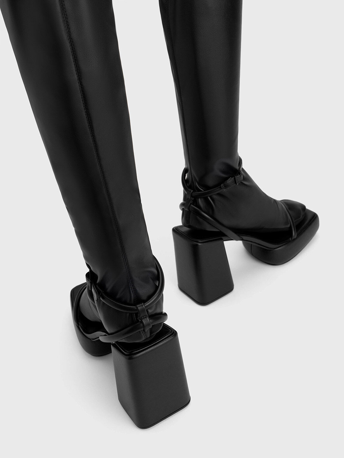 Lucile Thigh-High Boots - Black