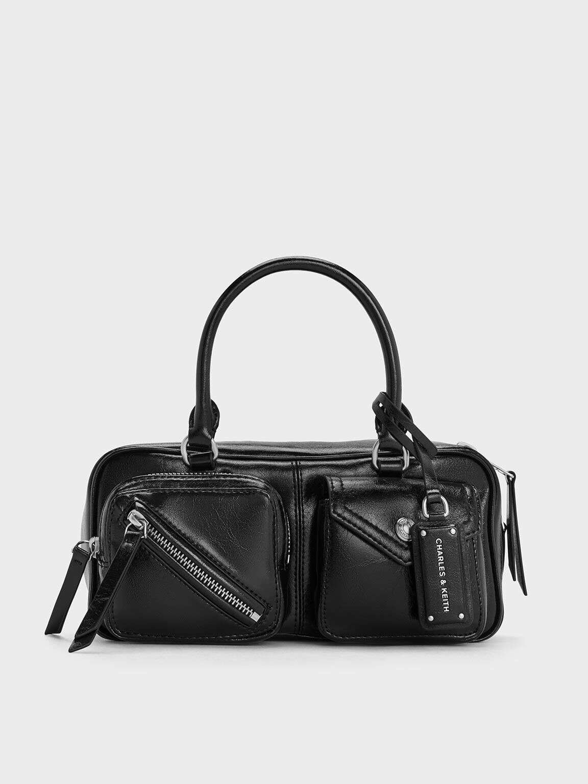 Thora Multi-Pocket Bowling Bag, Noir, hi-res