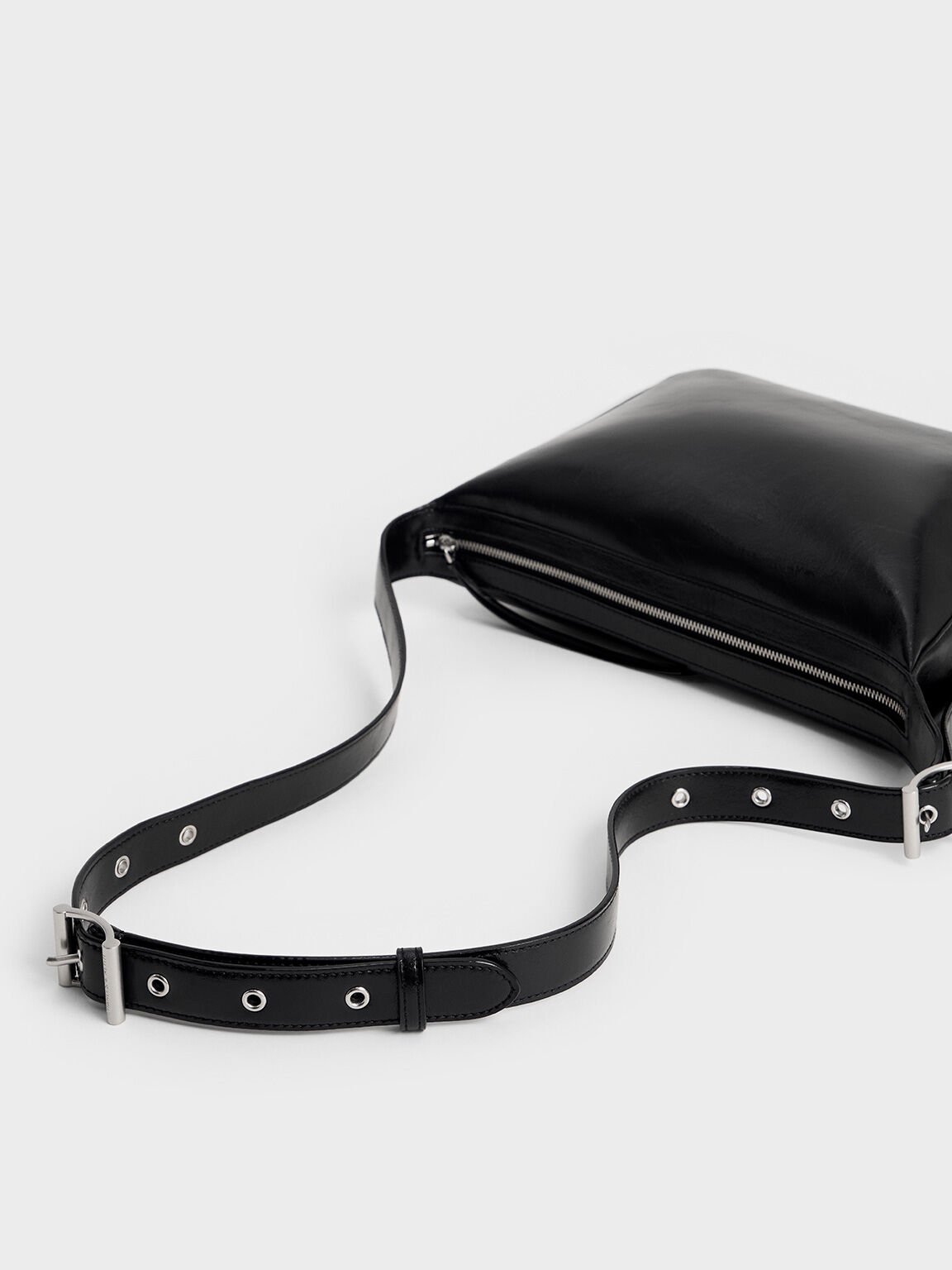 Bolso hobo Xylia, Noir, hi-res