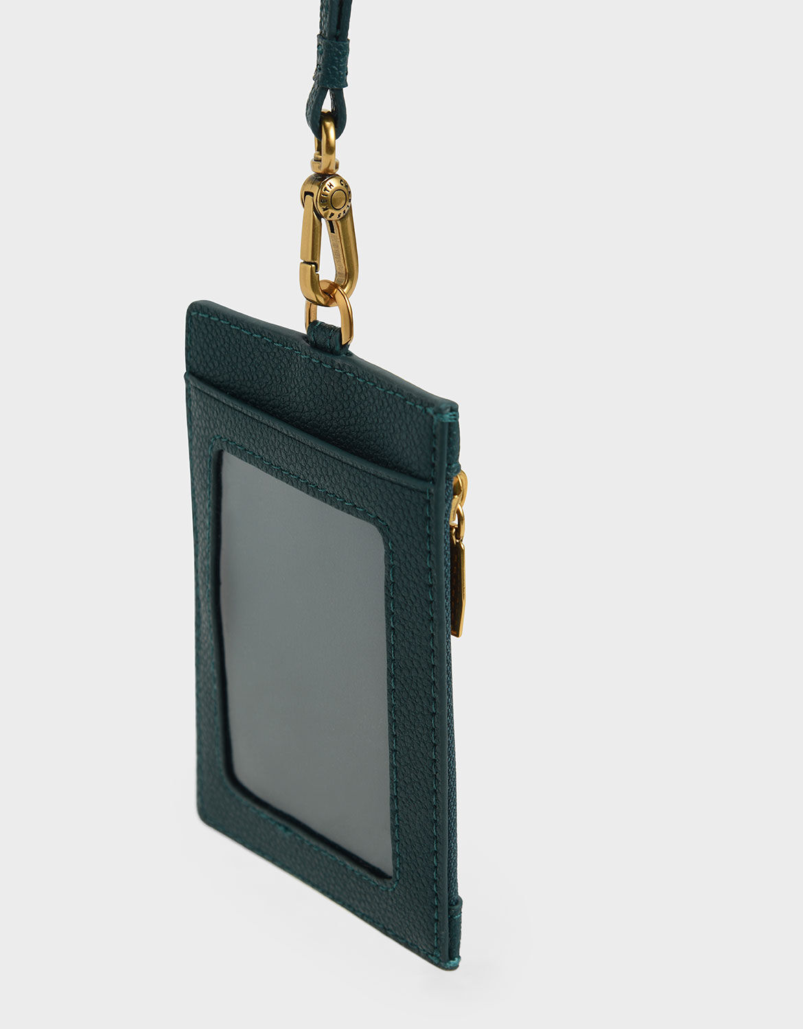 Green Side Zip Card Holder - CHARLES & KEITH NL