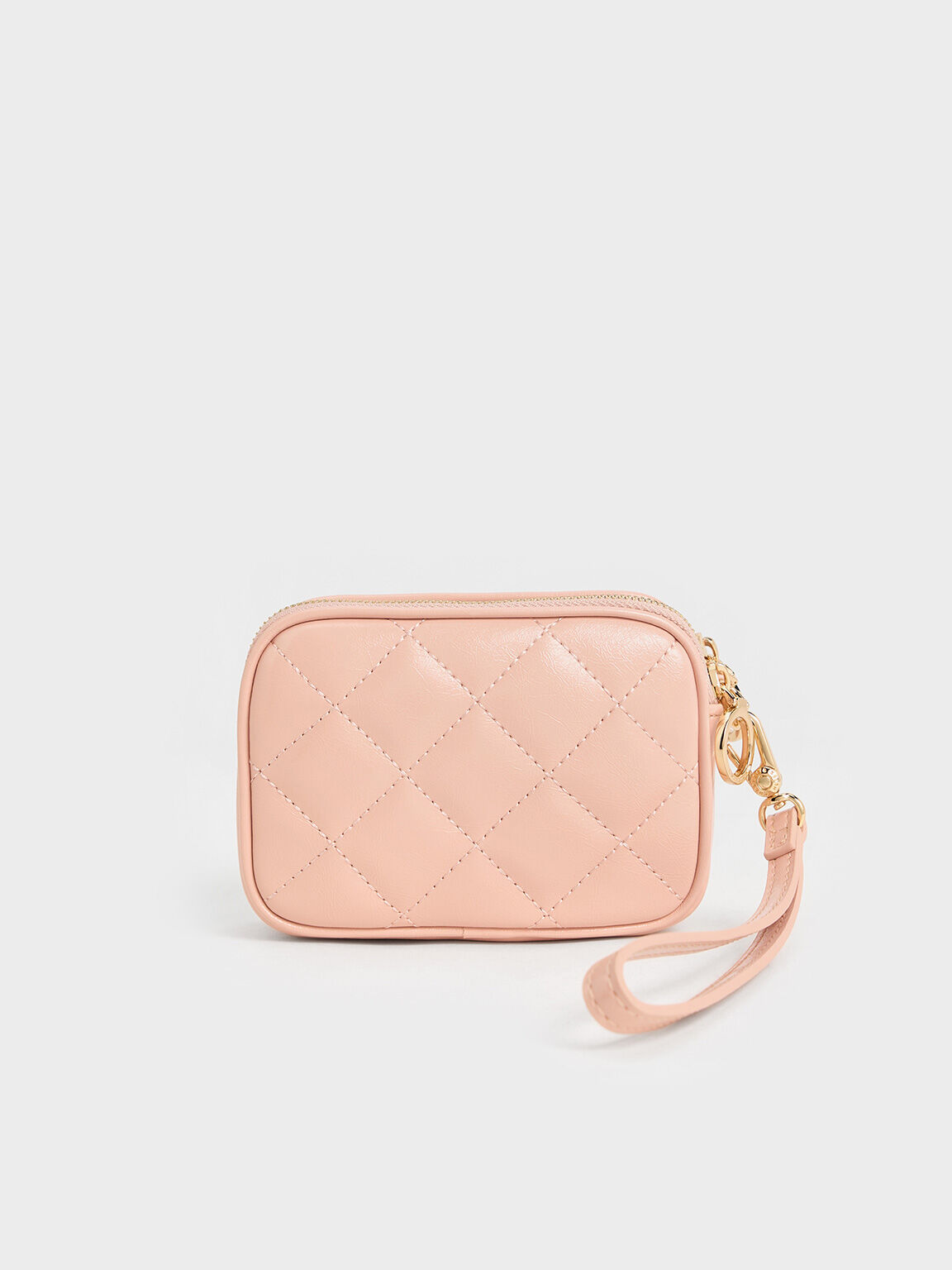 Pochette matelassée Apfra, Rose, hi-res