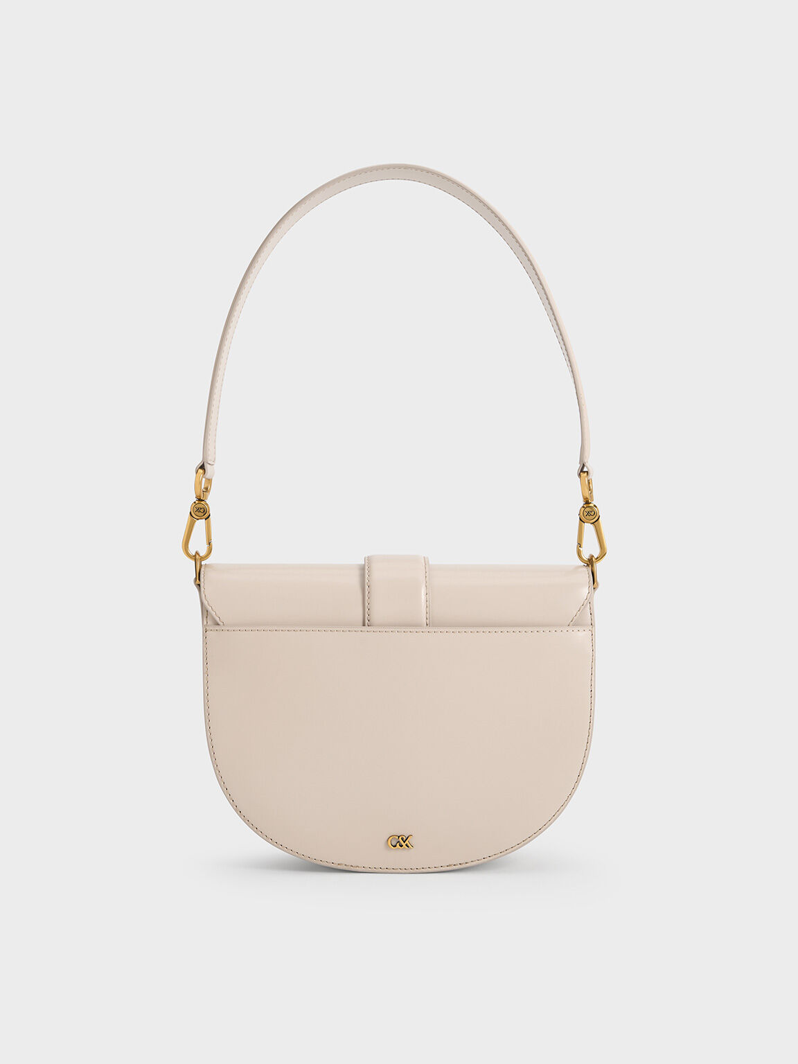 Sac Gabine en cuir, Oat, hi-res