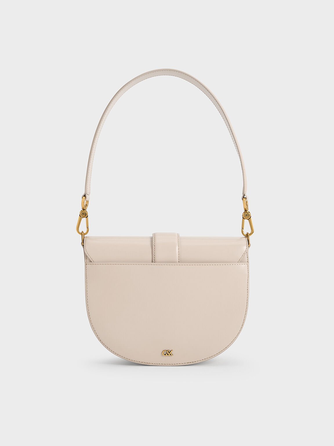 Gabine Leather Saddle Bag, Oat, hi-res