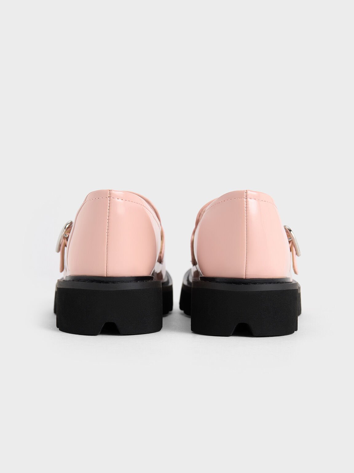 Mocassins vernis à boucle coeur - Enfant, Rose, hi-res