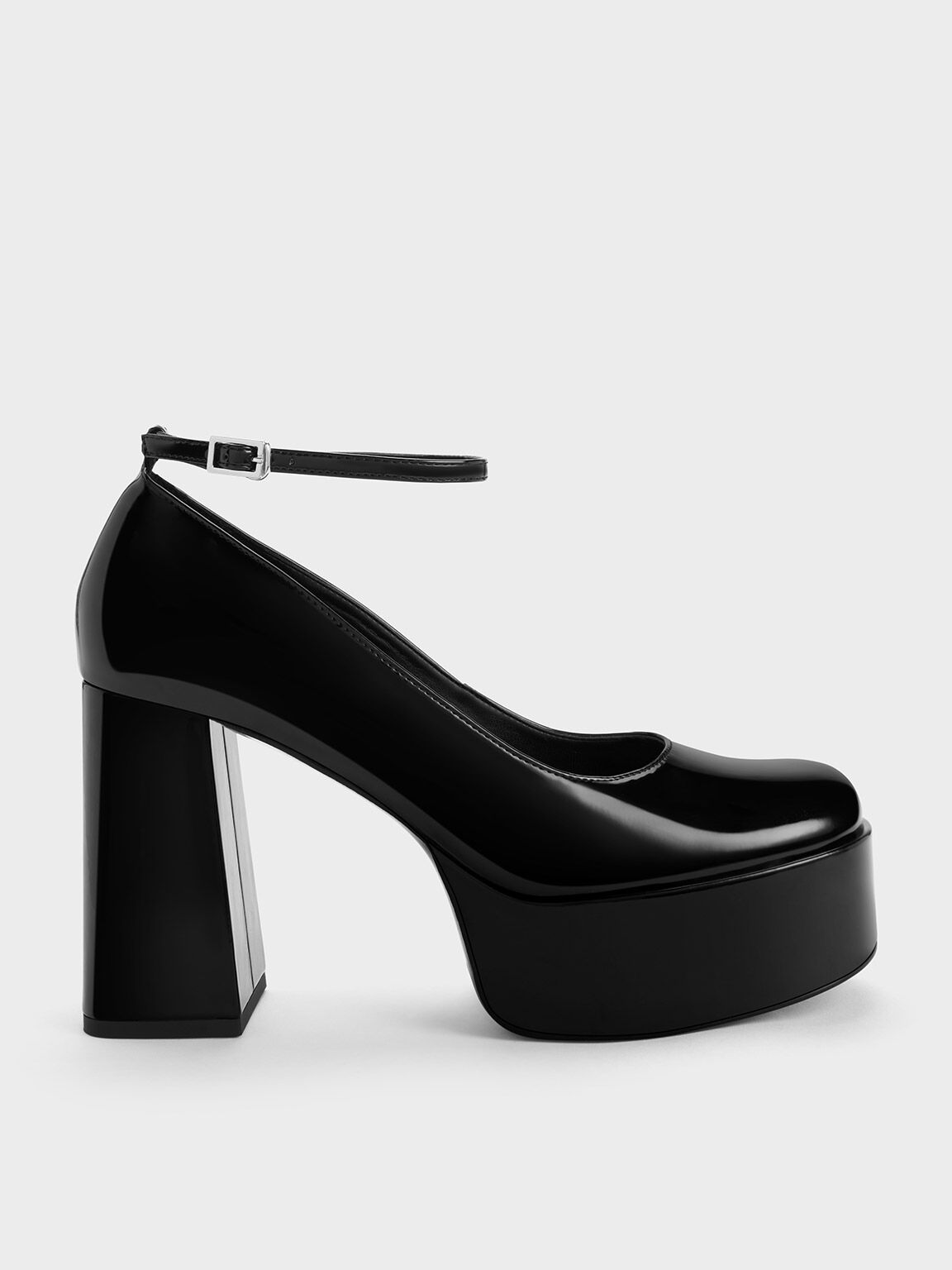 Black Celestine Sculptural Heel Mules | CHARLES & KEITH | Heel mules, Heels,  Charles keith
