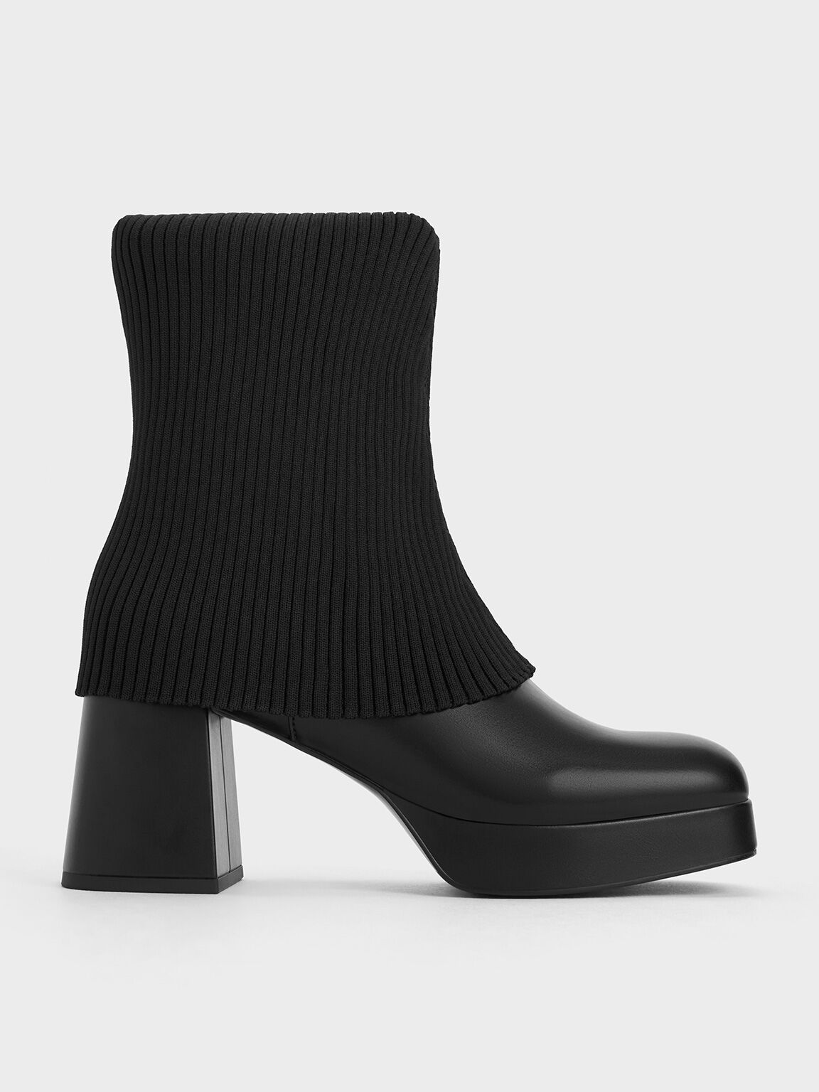 Bottines en maille Evie, Noir, hi-res