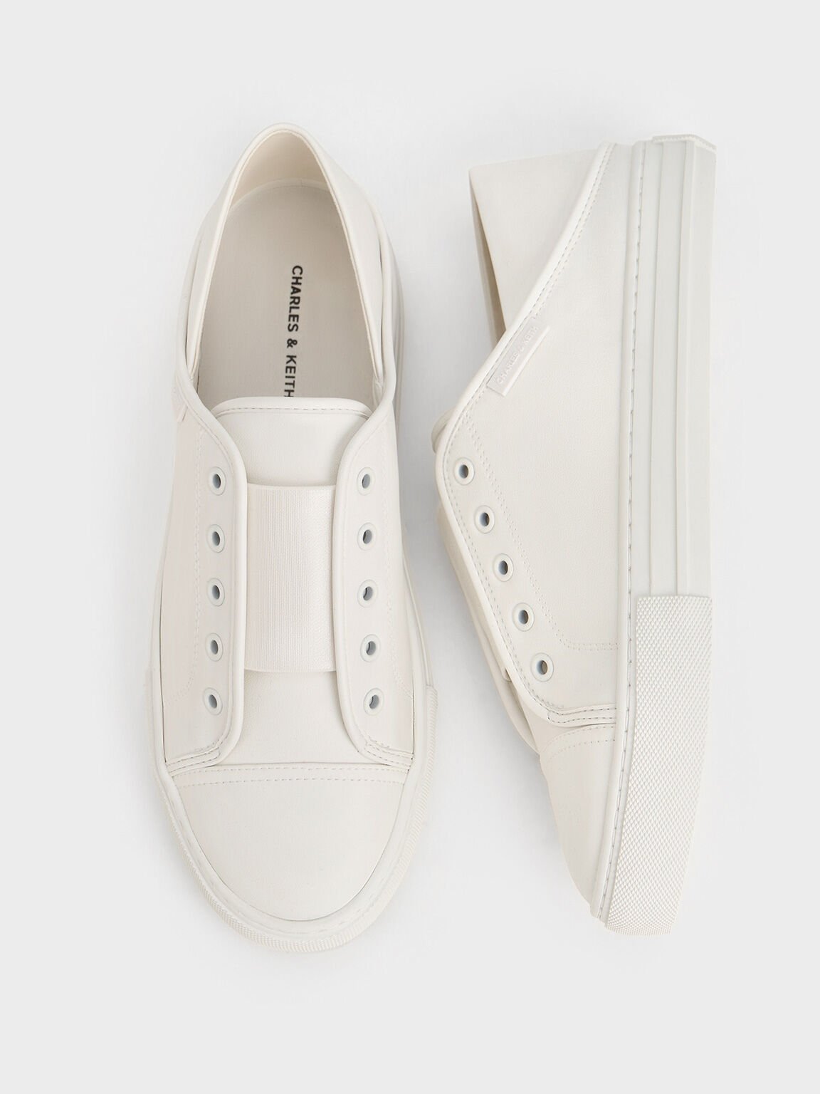 Slip-On Sneakers, White, hi-res