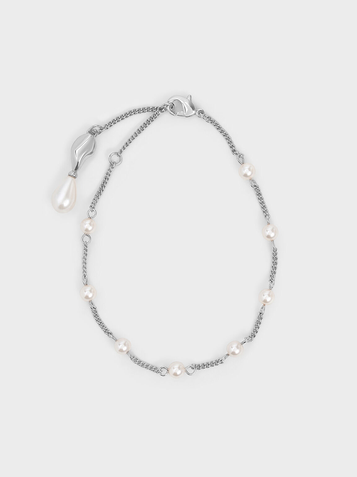 Corrine Pearl Bracelet, Silver, hi-res