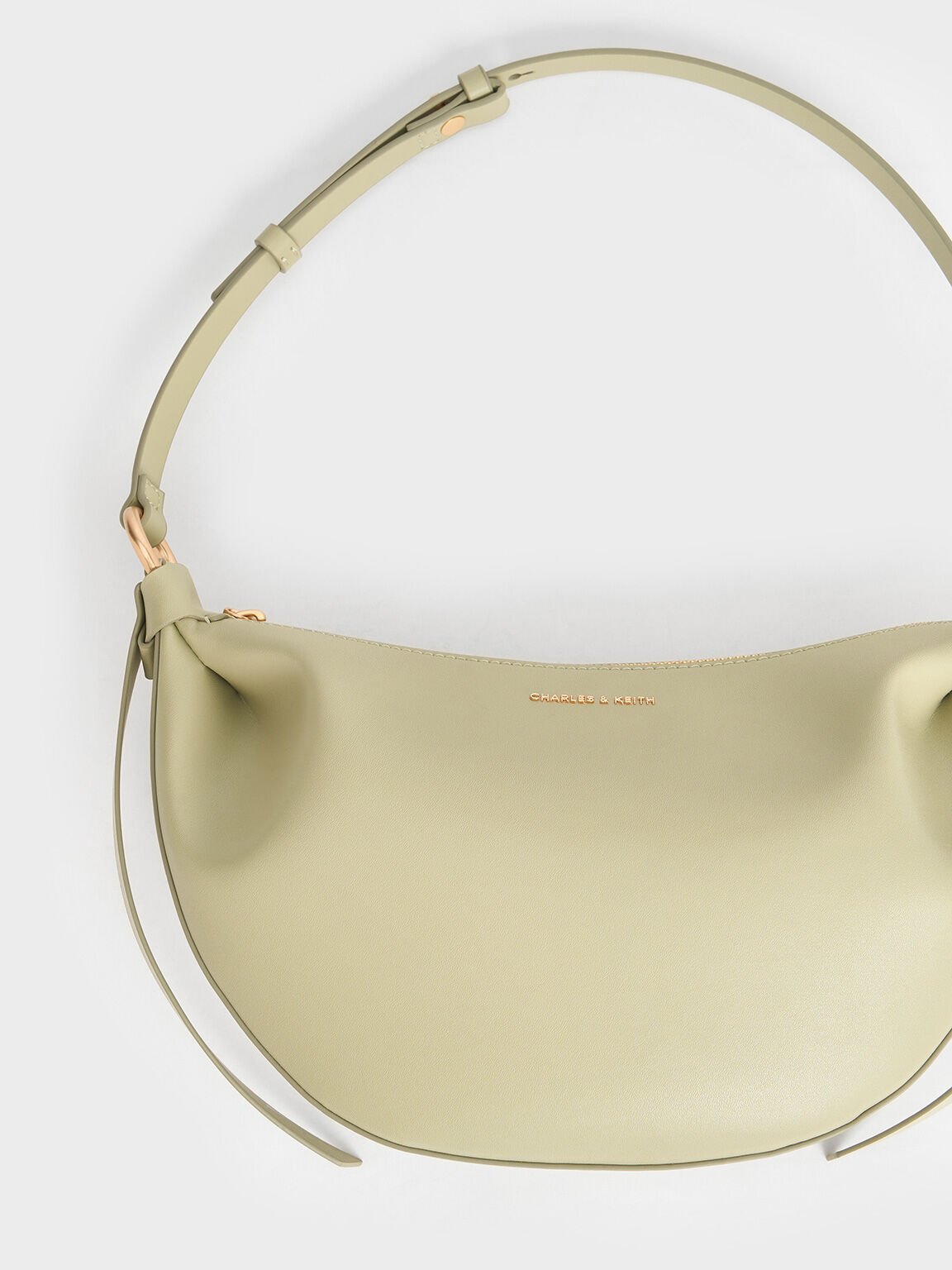 Calla Half-Moon Bag, Sage Green, hi-res