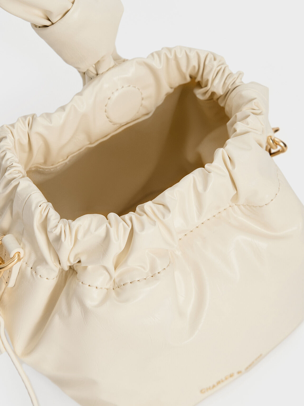 Caia Knotted Dumpling Bag, Cream, hi-res