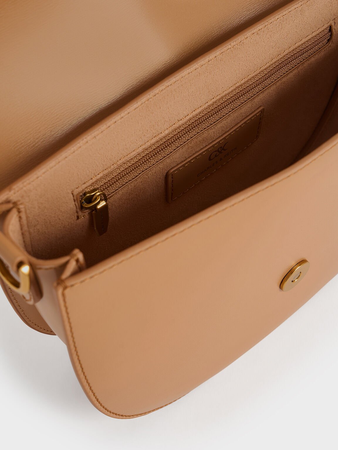 Sac Gabine en cuir, Toffee, hi-res