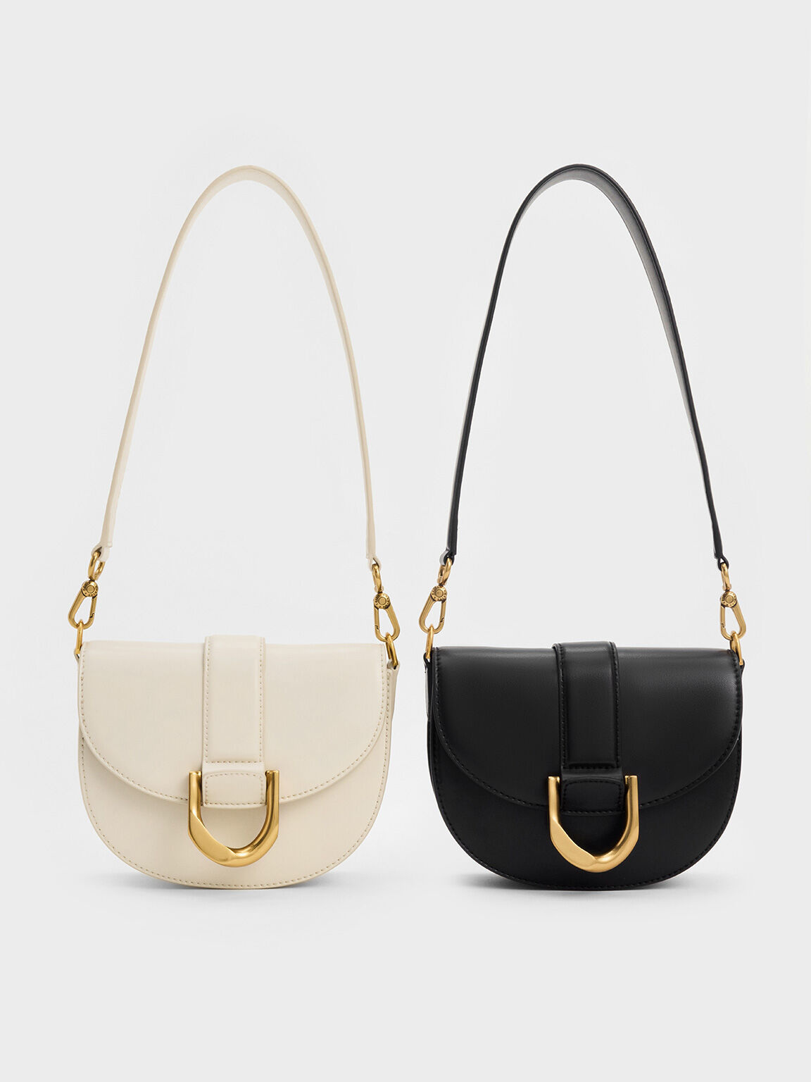 Minibolso saddle Gabine, Crema, hi-res