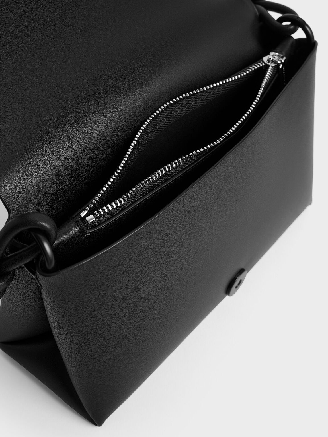 Bolso geométrico Midori, negro azabache, hi-res