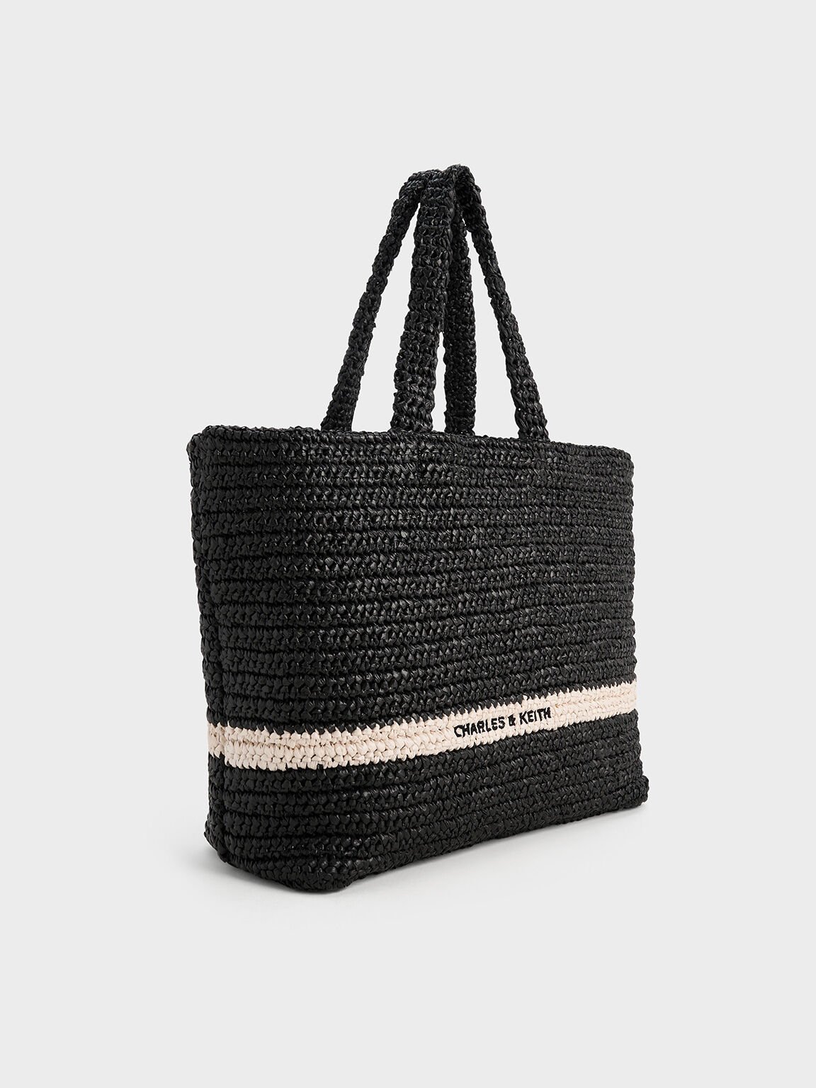 Sac cabas en maille Allegra, Noir, hi-res