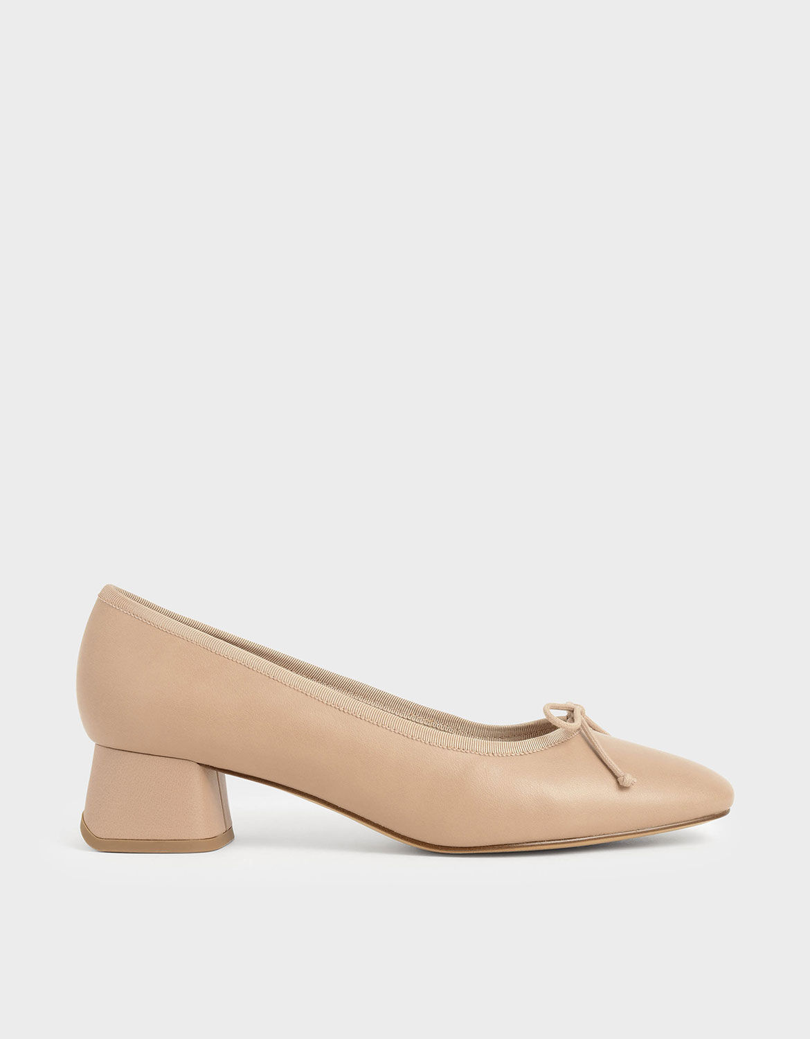 nude block heel shoes