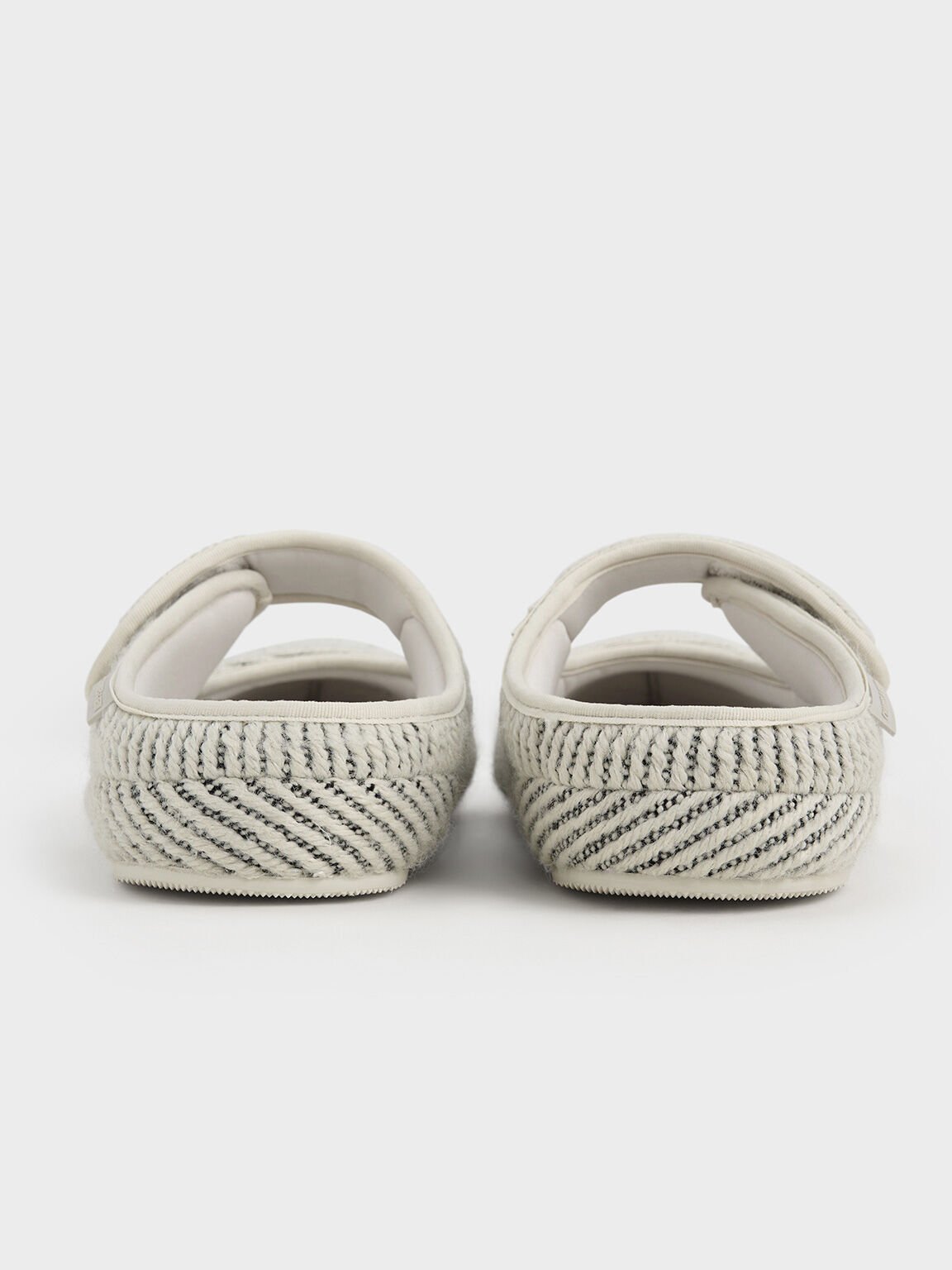 Lumi Striped Slip-On Flats, White, hi-res