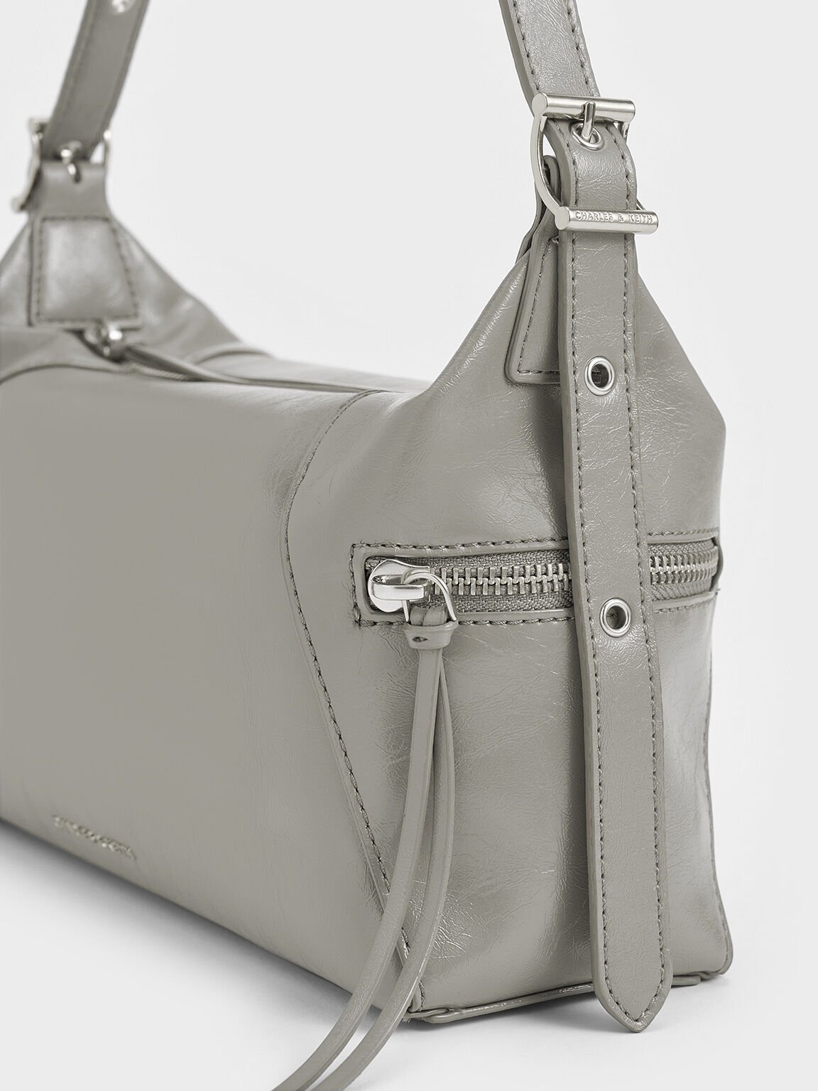 Bolso de hombro Xylia, Gris, hi-res