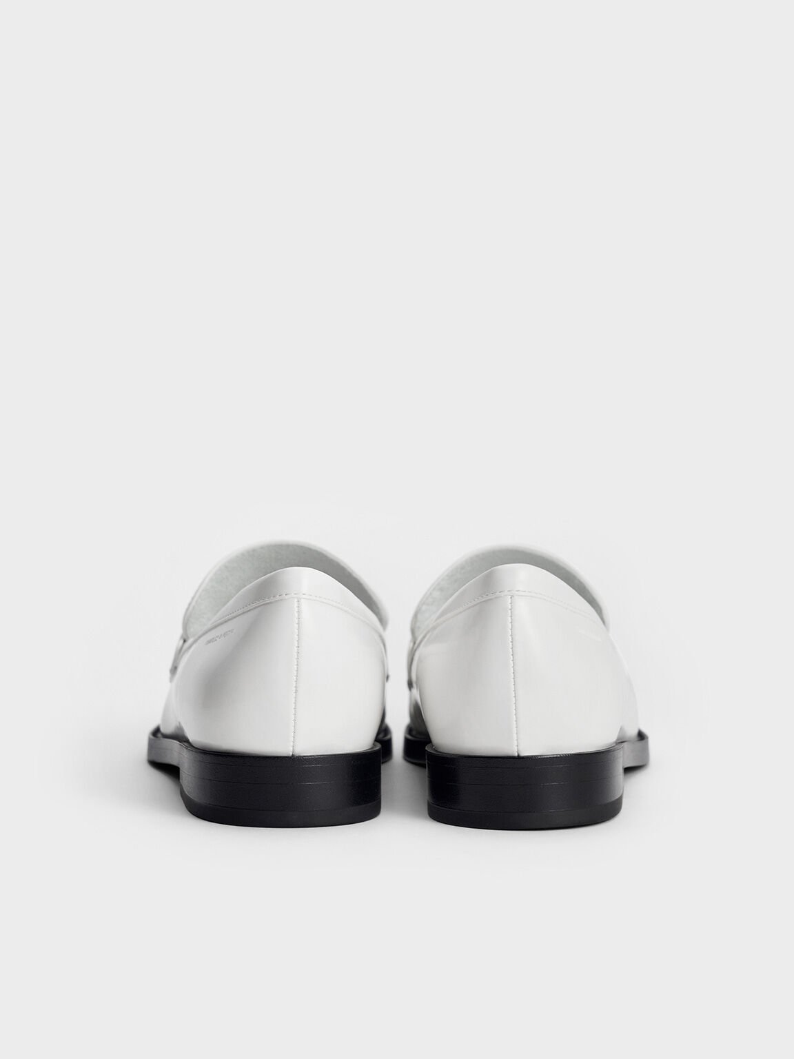 Mocasines penny efecto arrugado, Blanco, hi-res