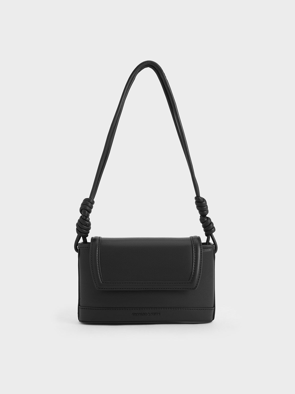 Sabine Knotted-Strap Bag, Jet Black, hi-res