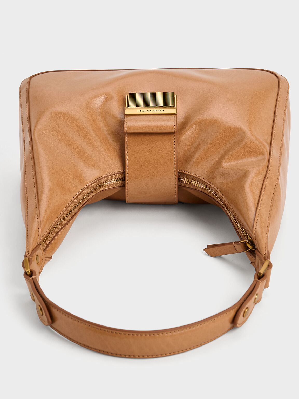 Bolso hobo Charlot, Toffee, hi-res