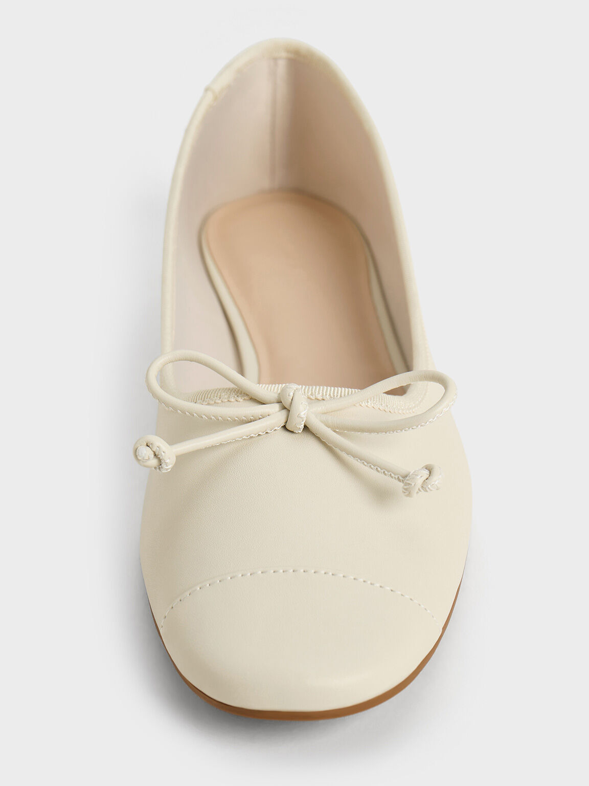 Bow Ballet Flats, Chalk, hi-res