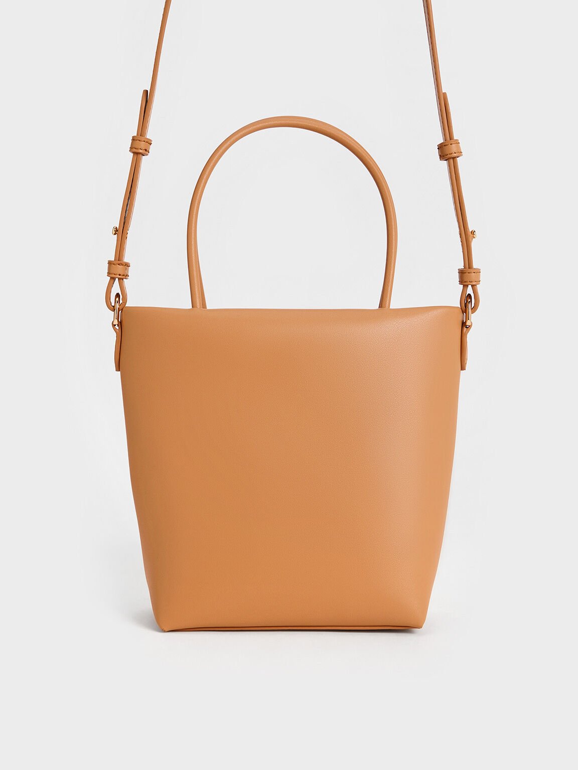 Bolso tote geométrico Midori alargado, Toffee, hi-res