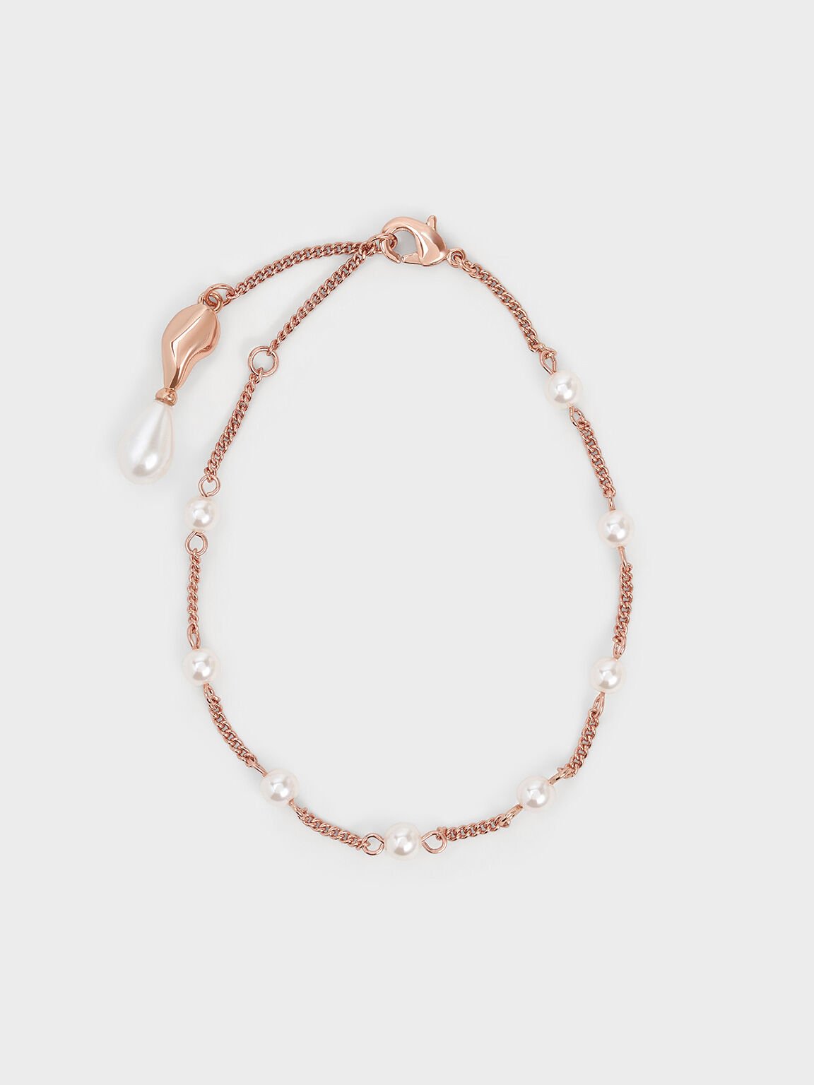 Pulsera Corrine de perlas, Oro rosa, hi-res