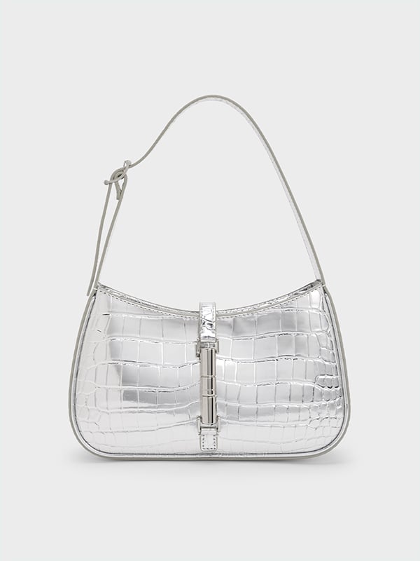 Women's Silver Cesia Bag  - CHARLES & KEITH