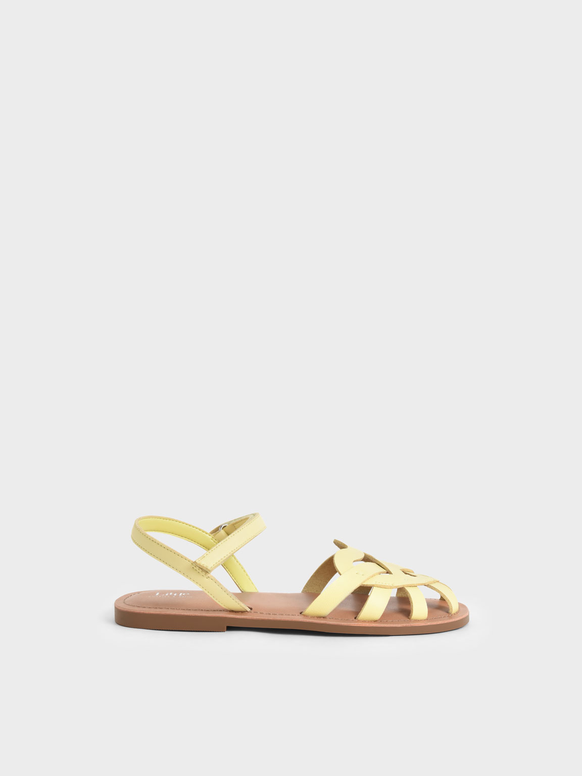 Yellow Girls Caged Ankle Strap Sandals CHARLES KEITH GR