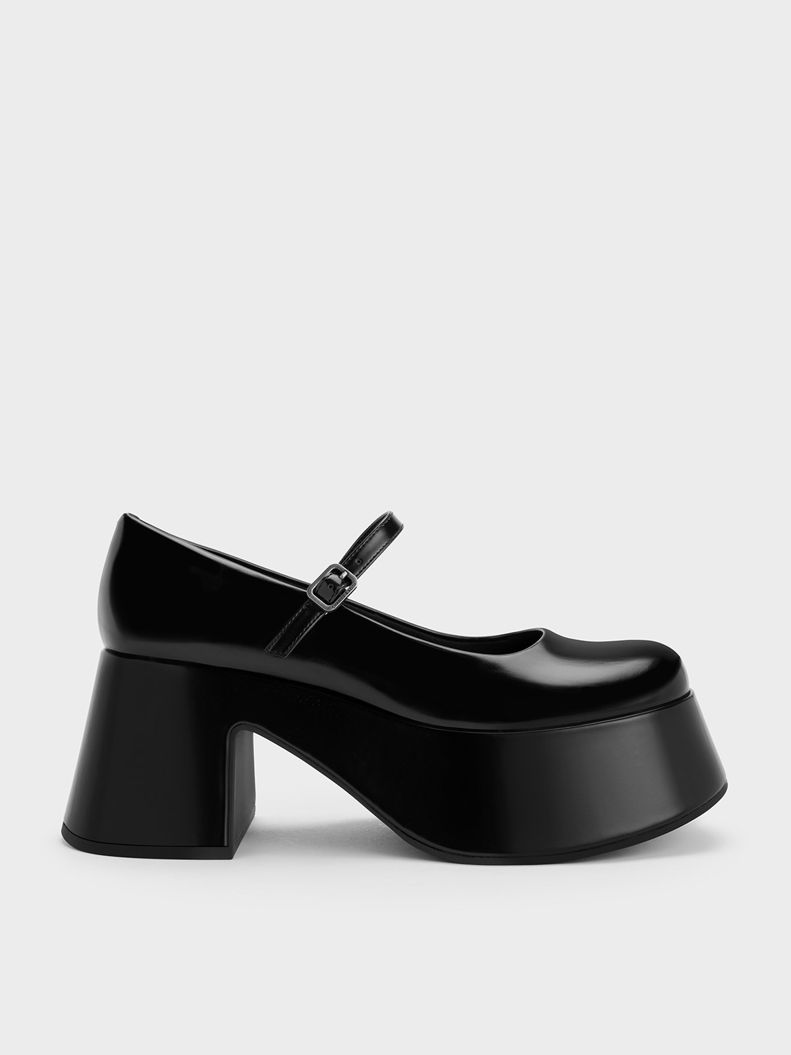 Black platform mary clearance janes