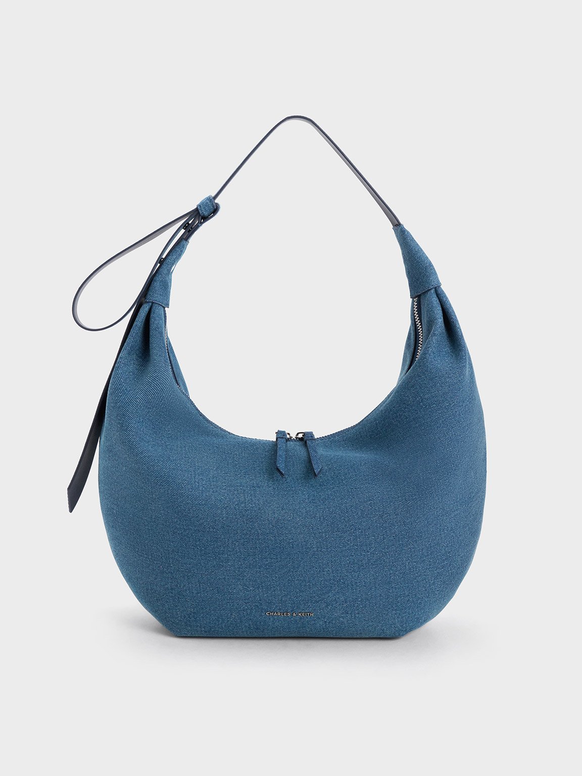 Navy blue store hobo bag