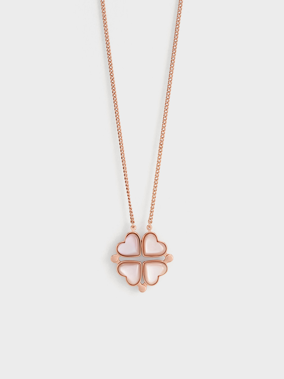 Rose gold and hot sale white gold necklace