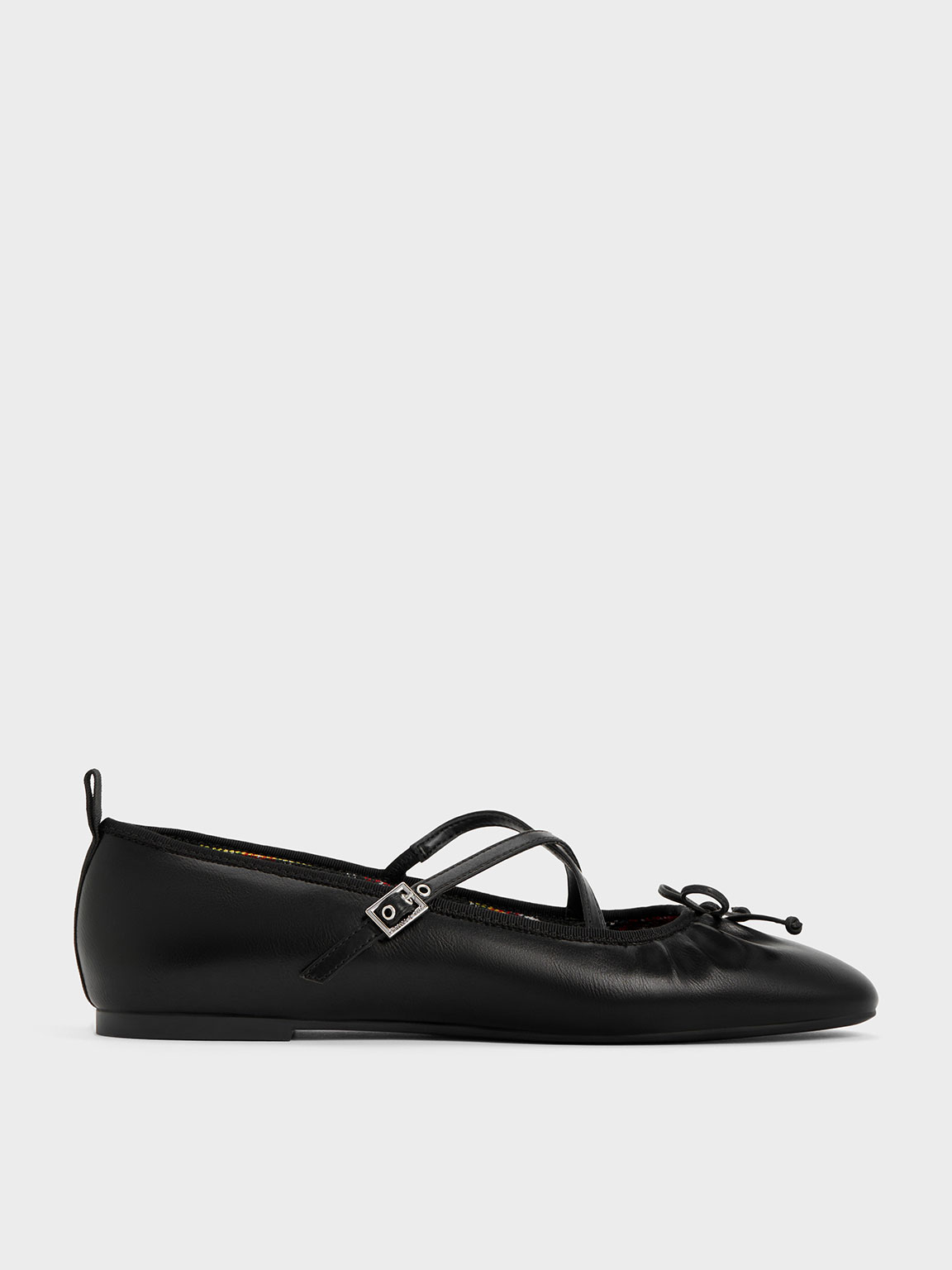 Escarpins Mary Jane a lanieres croisees noirs CHARLES KEITH FR