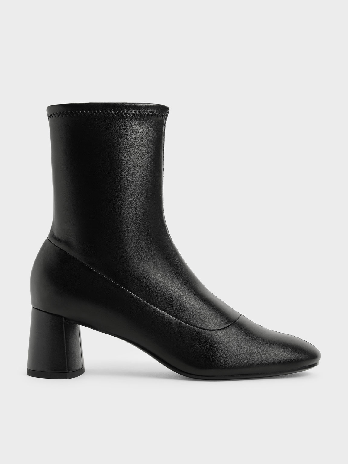 designer block heel boots