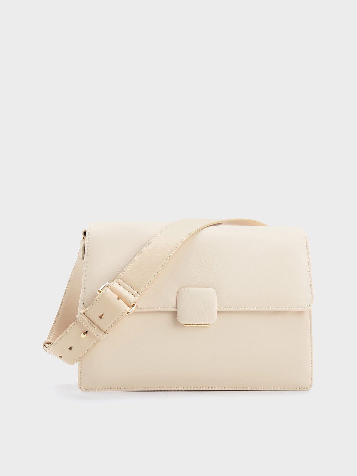 Koa Umhangetasche aus Nylon Beige CHARLES KEITH DE