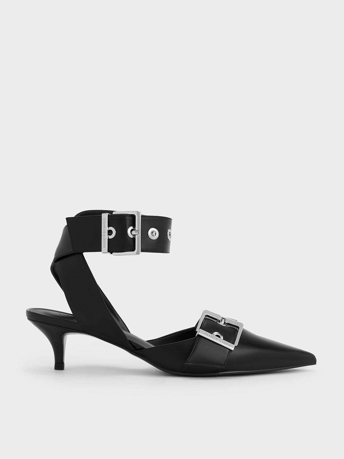 Black strap outlet kitten heels