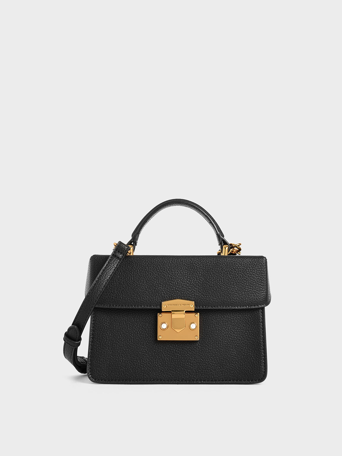 Charles and keith sales push lock bag